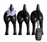 Montaggio Murale Del Gancio Appiccicoso - 3 Pezzi Porta Adesiva Della Coda Per Cani, Nessuna Rack Multi -scopo Di Perforazione | Avvicinamento Della Parete Di Auto -stick Decorativa Per Ingress
