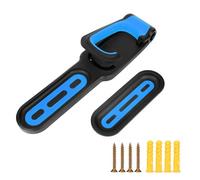 Montaggio murale per biciclette Affermatura regolabile per la bici verticale gancia gancia per scarico di plastica addominali Soluzione di salva (Nero e blu)