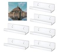 Montaggio Murale Per Scaffali Da Record - 6pcs Elegante Titolare 'album Acrilico | Di In Vinile Clear Scaffali Visualizzazione Dei Dischi Adatti L'archiviazione Musicale Decorazioni Murali E Mostr