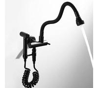 Montaggio Parete della Cucina Black Acqua Fredda con Pistola Spray Guerra in Ottone