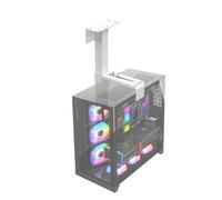 Montaggio PC Sotto Desktop Regolabile - Parete e Sotto il Desktop Monte CPU | Supporto per computer da Parete e Sotto il Desktop a 360 gradi, Ha fino a 66 libbre