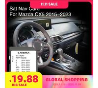 Montaggio per Mazda CX5 dal 2015 al 2023 Mappa per auto Copertura per scheda di navigazione SD Argentina Brasile Isole Cayenne S America
