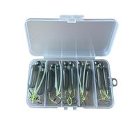 Montaggio Pesca Doppio Amo 5 Pezzi Attrezzature Ami Pesca | Montaggi Per La Pesca Della Cernia in Acqua Salata per Pesce Gatto, Passera, Ombra, Halibut, snap, trota e bar