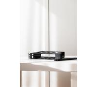 Montaggio rack 1U per 2X o 1 X Dell Optiplex Micro 3000/5000/7000 - Supporto 3D stampato 19" (grigio, per 1 X Dell Optiplex lato sinistro)