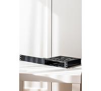 Montaggio rack 1U per 2X o 1 X Dell Optiplex Micro 3000/5000 / 7000 - Supporto stampato 3D da 19" (rosso, per 1 X Dell Optiplex lato destro e apertura)