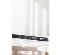 Montaggio rack 1U per 4X o 2X Raspberry Pi 4/5 con PoE HAT - 19 pollici supporto per armadio server | 3D stampato in PETG (nero, per 2X Pi 4/5 destra + apertura)