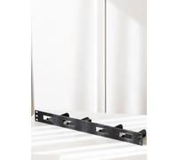 Montaggio rack 1U per 4X o 2X Raspberry Pi 4/5 con PoE HAT - 19 pollici supporto per server | 3D stampato in PETG (grigio, per 4X Pi 4/5)
