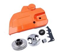 Montaggio rapido Motosega Frizioni Assemblea di protezione ad alta efficienza Scudo detriti per pignone da 16-24 pollici Frizioni Taglio Legno Guarnizione Copertura