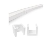 Montaggio resistente alle intemperie, compatibile con supporti Philips Hue Outdoor Lightstrip, stampa 3D, plastica ASA, facile installazione, durevole, set da 10