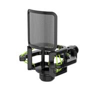 Montaggio shock microfono, filtro integrato, sospensione anti-vibrazione per MIC da studio, 21-62 mm, installazione senza attrezzi, montaggio a riduzione del rumore, per la registrazione vocale e