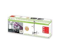 Montaggio soffitto schermo plasma - techly - Acciaio nero - Dimensione 37"-70" - Supporto robusto - Installazione facile