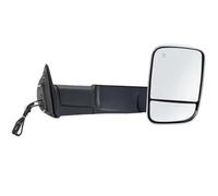 Montaggio Specchio Specchietto Retrovisore Per Dodge Per Ram 2500 2013-2018 Braccio Lungo Cromato Con Controllo Della Temperatura Laterale(R)