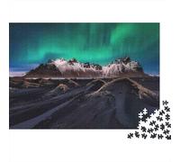 Montagna aurore nord Puzzles 1000 Pezzi In Cartone Pressato, Un Classico Puzzle A Pezzi Per Enigma Ultra Difficile, Ideale Per Hobby Invernale, Il Miglior Regalo Per Gli Amanti Dei Puzzle 52x38cm