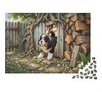 Montagna BernesePuzzle Premium 1000 Pezzi Intrattenimento Familiare Casetta di campagna Antistress Cartone Qualità, Regalo Per Amatori Di Puzzle 38x26cm/1000pcs