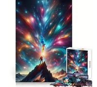 Montagna che si protende verso il cielo Puzzle per adulti da 1000 pezzi Rafforza la memoria, rilassante, divertente, di qualità Regalo per le festività (50x75cm)