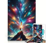 Montagna che si protende verso il cielo Puzzle per adulti da 1000 pezzi Rafforza la memoria, rilassante, divertente, di qualità Regalo per le festività (38x26cm)