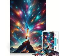 Montagna che si protende verso il cielo Puzzle per adulti da 1000 pezzi Rafforza la memoria, rilassante, divertente, di qualità Regalo per le festività (50x75cm)