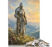 Montagna del cavaliere medievale Puzzle 1000 Pezzi, Gioco Puzzle | Scena di battaglia atmosferica, Arte fantasy medievale, Tema Puzzle, Puzzle Famiglia, Sfida Difficile, 14+, 70x50cm.