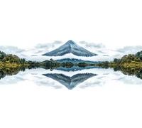 Montagna Dipingere con i Numeri Adulti 65x195 cm, DIY Acrilico Lago Dipingere con i Numeri Bambini, Creativi Paint by Numbers con Pennelli e Pigmento, Decora la casa Regalo (Senza Cornice) -H733