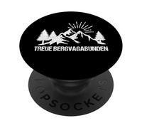 Montagna escursionismo alpinista motivo all'aperto fedeltà vagabondi di montagna PopSockets PopGrip Adesivo
