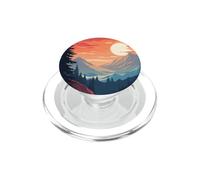 Montagna Estetica Paesaggio Astratto All' PopSockets PopGrip per MagSafe