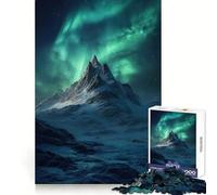 Montagna innevata sotto l'aurora boreale - Puzzle difficile per adulti da 1000 pezzi - Migliora la memoria, rilassa la mente - Bordi netti - Elegante regalo (38x52cm)