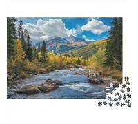 Montagna natura Puzzles 1000 Pezzi In Montagna Stampa Ad Alta Definizione, Un Premium Jigsaw Puzzle Per Enigma Di Allenamento Alla Concentrazione, Ideale Per Tempo Libero,