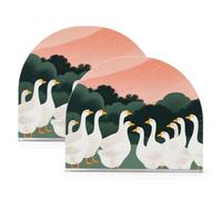 Montagna Paesaggio Oca Cartoon Acrilico Portatovaglioli Bagno per il Bagno, Ristorante autoportante Portatovaglioli per Cucina Home Decor