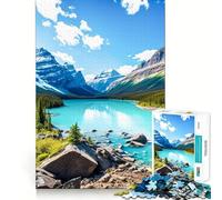 Montagne al lago Puzzle da 1000 pezzi per ragazzi Migliora la memoria Hobby tranquillo Bordo preciso Regalo di compleanno (50x75cm)