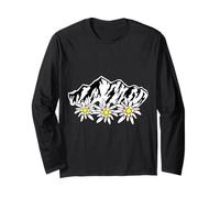 Montagne, Amore di montagna, stella alpina, fiore di montagna, escursionismo Maglia a Manica