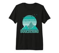 Montagne Boulder e Uccelli Maglietta Premium