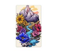Montagne che scorrono fiori di fiume singola levetta vuota piastra da parete copertura interruttore luce decorativa 1 banda per cucina stanza bagno dimensioni 11,4 x 7 cm