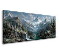 Montagne Diamond Painting, Diamond Painting Kit Completo Foresta Motivo 70x140cm Pittura Diamante, 5D Diamantini Crystal Art Kit Disegni Con Perline da Attaccare per Soprammobili Moderni -zzg2508IZ