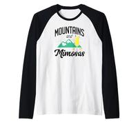 Montagne E Mimose Brunch Sunshine Ragazza Mattina Samosa Maglia con Maniche Raglan