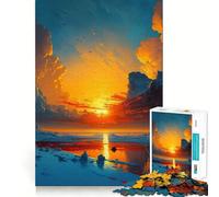 Montagne in riva al lago Puzzle da 1000 pezzi per adulti Migliora la memoria Rilassati Design Assemblaggio Regalo di qualità (38x26cm)