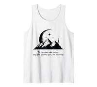 Montagne Luna e Stelle, la Risposta ai Tuoi Sogni -Nero Canotta