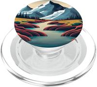 Montagne Paesaggio Montagna Fiume PopSockets PopGrip per MagSafe