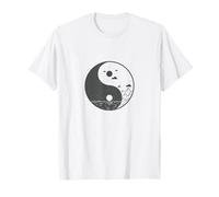 Montagne Yin e Yang Simbolo Segno Maglietta