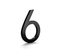 Montague Metal Products - Numeri per indirizzo in alluminio massiccio, con rivestimento a polvere, 15,2 cm, colore: Nero