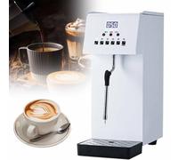 Montalatte, 2500W commerciale, bollitore per acqua in acciaio inox 304 da 6L, macchina per acqua bollente a vapore elettrica, macchina per schiumare il latte con display a LED, impermeabile