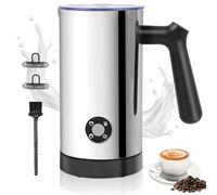Montalatte Elettrico 4 in 1, Cappuccinatore Elettrico per Schiuma Calda e Fredda, Scaldalatte in Acciaio Inossidabile con Rivestimento Antiaderente, Macchina per Caffè, Cioccolata Calda (250ML)