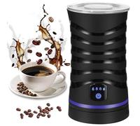 Montalatte Elettrico 4 in 1, Montalatte Elettrico Automatico, Spegnimento Automatico, Montalatte Silenzioso Per Latte Caldo, Caffè, Cappuccino, Macchiato, Cioccolata Calda