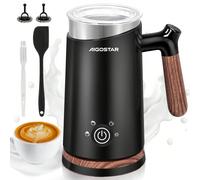 Montalatte Elettrico Automatico 4 in 1, Cappuccinatore Elettrico 500W 300ml, Schiuma Automatico Latte Calda/Fredda Montalatte per Cappuccino Macchiato Caffè Latte e Cioccolata Calda