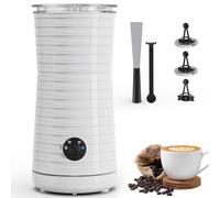 Morpilot Montalatte Elettrico Automatico, Cappuccinatore, Schiumatore Latte 4 in 1, Libera Scelta dello Spessore della Schiuma, Silenzioso e Rivestimento Antiaderante - Bianco