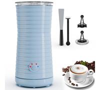 Montalatte Elettrico Automatico, Morpilot Cappuccinatore, Schiumatore Latte 4 in 1, Libera Scelta dello Spessore della Schiuma, Silenzioso e Rivestimento Antiaderante - Blu