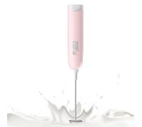 Montalatte elettrico - Bianco/Verde/Rosa PP, Miscelatore per caffè, Frusta per bevande | per una perfetta qualità della schiuma, ingranaggio resistente sbiadimento