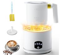 Montalatte Elettrico Cappuccino, 4-in-1 Cappuccinatore Elettrico, 430 ML Milk Frother, Automatico Schiuma Latte, Scaldalatte Elettrico per Calda e Fredda e Cioccolata Calda, Lavabile in Lavastoviglie