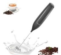Montalatte Elettrico LULUWA - Frullatore a Immersione Portatile Mini Miscelatore per Bevande Frusta Schiumatoio per Caffè Bacchetta per Macchiato Latte Cappuccino Matcha, Batterie Non Incluse