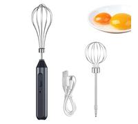 Montalatte elettrico, montalatte portatile, ricaricabile tramite USB, frullatore ad immersione regolabile a 3 velocità, rimovibile, per frappè, crema, burro, salse e zuppe