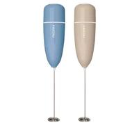 Pedrini - Italia, montalatte, palmare in acciaio inox schiumatore per caffè, cappuccino, latte, cioccolata calda - portatile e facile da usare, a batteria - blu
